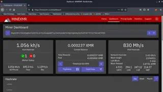 Minexmr.stream screenshot