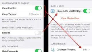 MiniKeePass screenshot