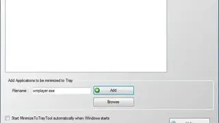 Minimize To Tray Tool screenshot