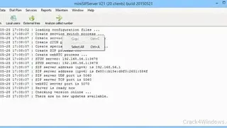miniSIPServer screenshot