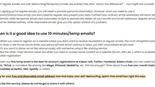 Minute Mailbox screenshot