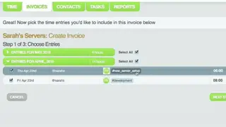 MinuteDock screenshot