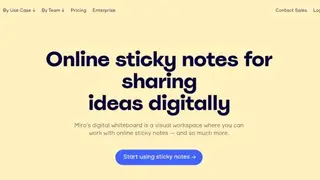 Miro Online Sticky Notes screenshot