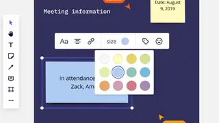 Miro Online Sticky Notes screenshot