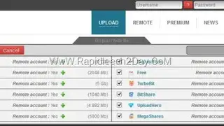 MirrorUpload screenshot