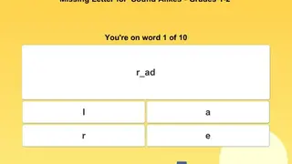 Missing Letter screenshot