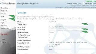 MistServer screenshot
