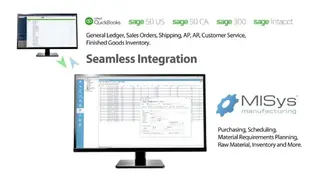 MISys Manufacturing software screenshot
