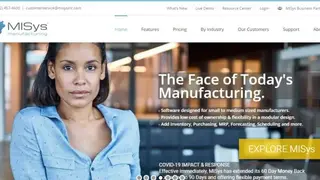 MISys Manufacturing software screenshot
