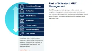 Mitratech Compliance Manager (CMO) screenshot