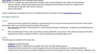 Mizutech VoIP Server screenshot