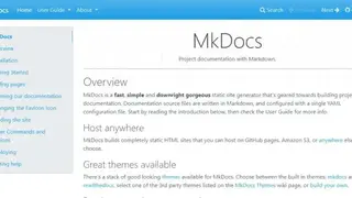 MkDocs screenshot