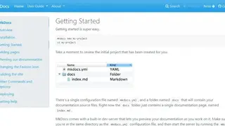 MkDocs screenshot
