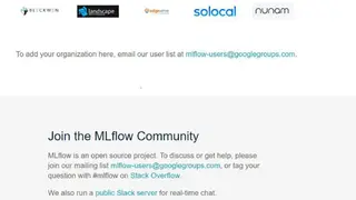MLflow screenshot