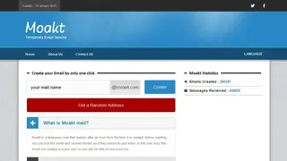 Moakt Mail screenshot