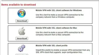 Mobile VPN with SSL screenshot
