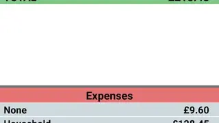 MoBill Budget screenshot