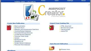 Mobipocket eBook Creator screenshot
