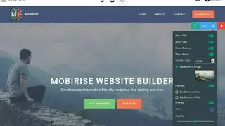 Mobirise Website Builder screenshot