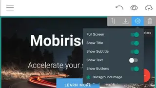 Mobirise Website Builder screenshot
