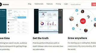 Modash Influencer Search screenshot