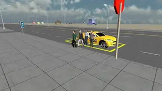Modern Taxi Driving 3D screenshot