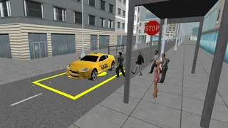 Modern Taxi Driving 3D screenshot