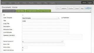 MODx screenshot
