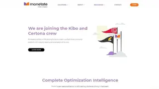 Monetate screenshot