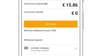 Money SMS screenshot