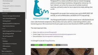 MongooseIM platform screenshot