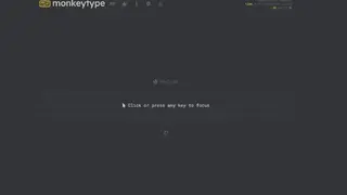 Monkeytype screenshot