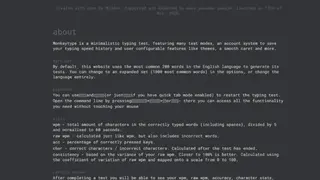 Monkeytype screenshot