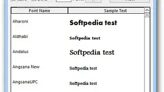 Moo0 Font Viewer screenshot