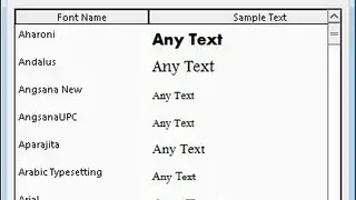 Moo0 Font Viewer screenshot