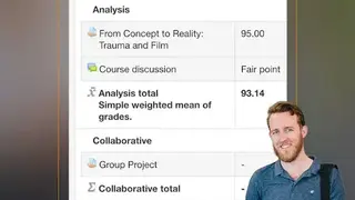 Moodle screenshot