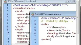 MoreMotion XML Editor screenshot