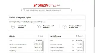 Morningstar Office screenshot