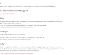 Mosquitto screenshot