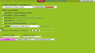 MotioninJoy screenshot