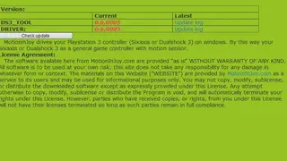 MotionInJoy DS3 Tool screenshot