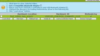 MotionInJoy DS3 Tool screenshot