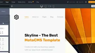 Moto CMS screenshot