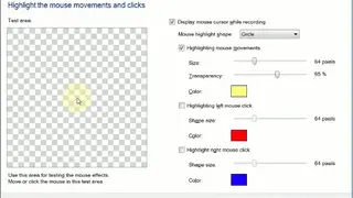 Mouse pointer highlight screenshot