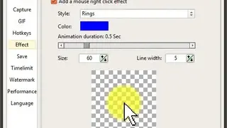 Mouse pointer highlight screenshot