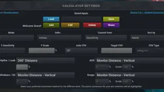 Mouse Sensitivity screenshot