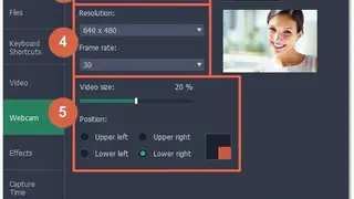 Movavi Webcam Recording screenshot