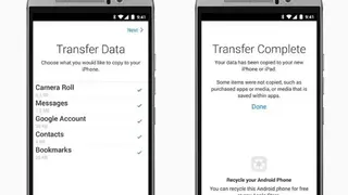 Move to iOS screenshot