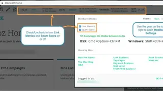 MozBar screenshot