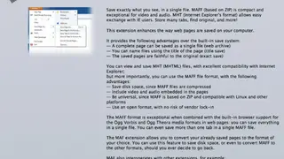 Mozilla Archive Format screenshot